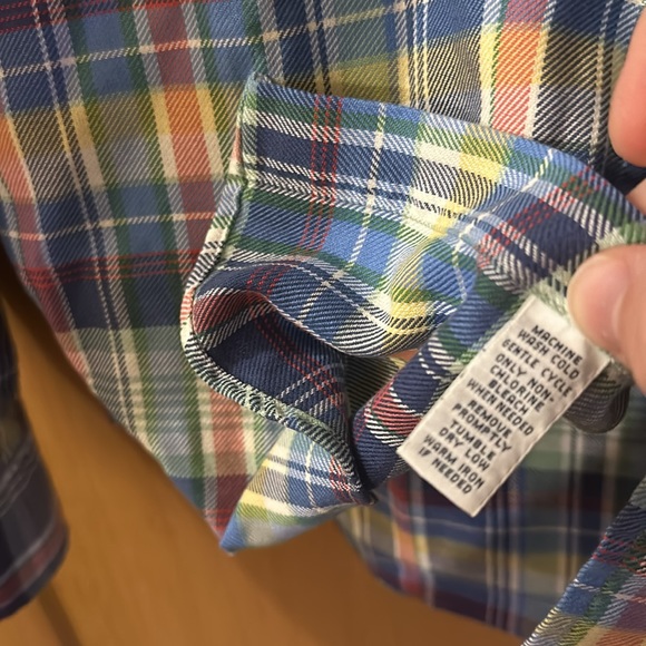 Ralph Lauren Men’s Plaid Button Down Shirt Blue Multi Size Small - Picture 7 of 10